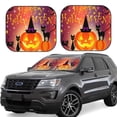 thumbnail image 1 of Fotbe Halloween Pumpkin And Elegant Cats 2-Piece Car Windshield Sun Shade | Sun Blocker for Car Windshield | Foldable Automotive Interior Accessories for Sun Protection-Medium, 1 of 7