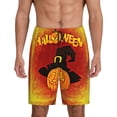 thumbnail image 1 of Fotbe Halloween Pumpkin Pajama Shorts for Men, Men's Pajama Bottoms, Sleepwear,Short Pajama Pants-Medium, 1 of 9