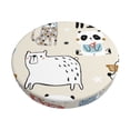 thumbnail image 1 of Fotbe Hand Drawn Animals Stool Covers Round,Waterproof Round Bar Stool Covers Bar Chair Covers Washable Stool Cushion Slipcover for 12-14 Inch Chair-13 inch, 1 of 7
