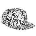 thumbnail image 1 of Fotbe Hand Drawn Snake Flat Bill Visor Cap Classic Snapback Hat Polyester Foam Trucker Hat Trucker Cap Adjustable Baseball Cap, 1 of 9