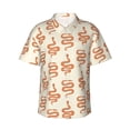 thumbnail image 1 of Fotbe Hand Drawn Snake Hawaiian Shirt for Men Unisex Summer Beach Casual Short Sleeve Cotton Linen Button Down Shirts-Large, 1 of 9