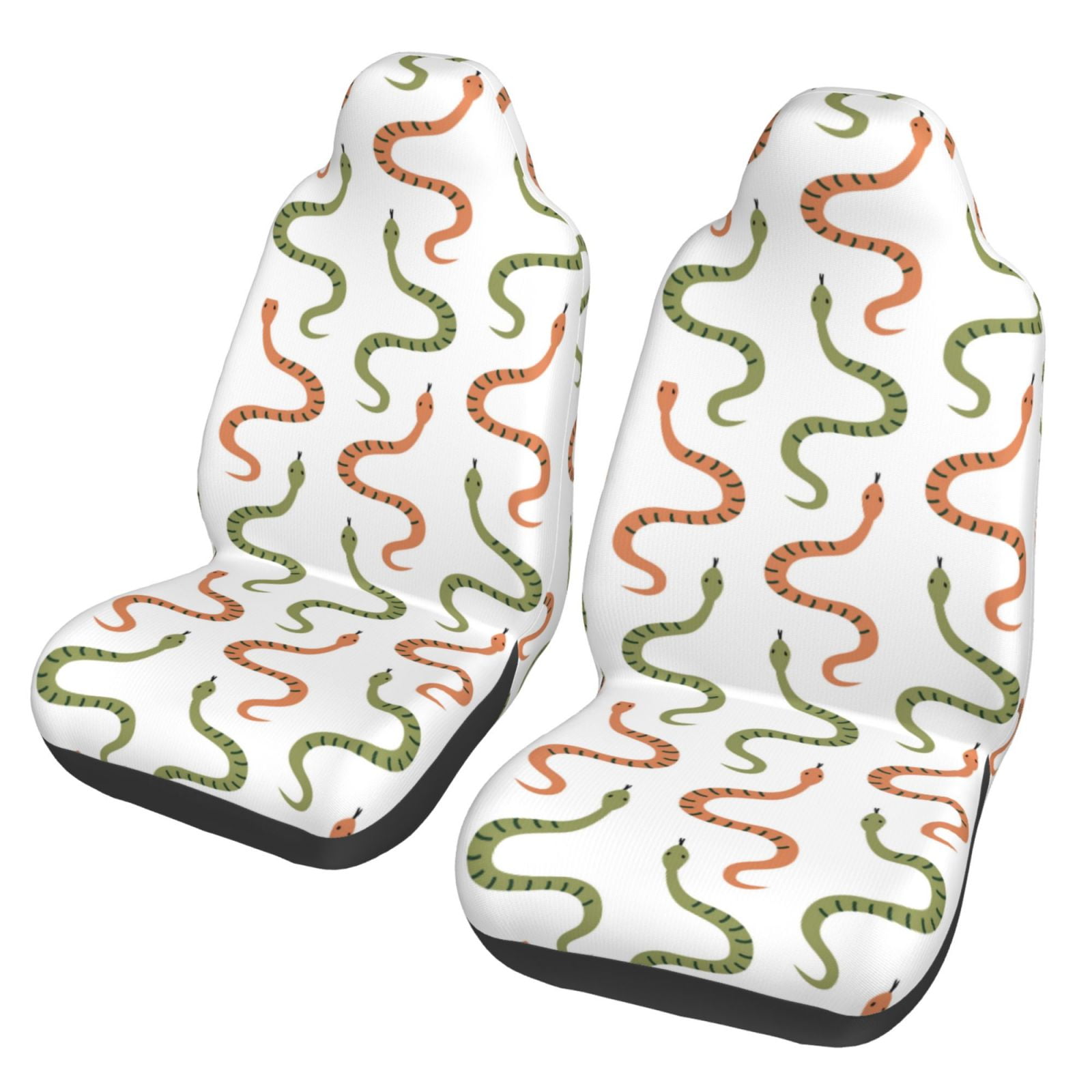 Fotbe Hand Drawn Snake Pattern Automotive Seat Covers for Cars Trucks ...