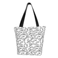 thumbnail image 1 of Fotbe Hand Drawn Snake Pattern Beach Tote,Shoulder Handbag,Spacious Tote Bag,Lightweight Travel Bag,Versatile Shopping Bag, 1 of 9