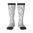 thumbnail image 1 of Fotbe Hand Drawn Snake print Women's Men's Novelty Crew Socks Cotton Socks Knee High Socks for Walking,Running,Nurses,Pregnancy, 1 of 8