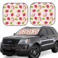 thumbnail image 1 of Fotbe Hand Drawn Strawberry 2-Piece Car Windshield Sun Shade | Sun Blocker for Car Windshield | Foldable Automotive Interior Accessories for Sun Protection-Medium, 1 of 7