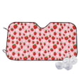 thumbnail image 1 of Fotbe Hand Drawn Strawberry Car Windshield Sunshade | Sun Visor Protector Front Window Shade, Keeps Out UV Rays, Keeps Your Vehicle Cool-Small, 1 of 7