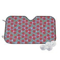 thumbnail image 1 of Fotbe Hand Drawn Strawberry Car Windshield Sunshade | Sun Visor Protector Front Window Shade, Keeps Out UV Rays, Keeps Your Vehicle Cool-, 1 of 7