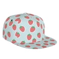 thumbnail image 1 of Fotbe Hand Drawn Strawberry Flat Bill Visor Cap Classic Snapback Hat Polyester Foam Trucker Hat Trucker Cap Adjustable Baseball Cap, 1 of 9