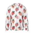 thumbnail image 1 of Fotbe Hand Drawn Strawberry Men's Women's UPF 50+ Sun Protection Jacket Hooded Cooling Shirt with Pockets Hiking Outdoor Performance-X-Large, 1 of 9