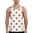 thumbnail image 1 of Fotbe Hand Drawn Strawberry Pattern Men's Quick Dry Workout Tank Top Gym Muscle Tee Fitness Bodybuilding Sleeveless T Shirt Breathable Workout Shirt-3X-Large, 1 of 9