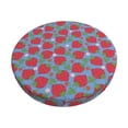 thumbnail image 1 of Fotbe Hand Drawn Strawberry Stool Covers Round,Waterproof Round Bar Stool Covers Bar Chair Covers Washable Stool Cushion Slipcover for 12-14 Inch Chair-, 1 of 7