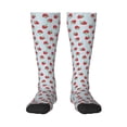 thumbnail image 1 of Fotbe Hand Drawn Strawberry print Women's Men's Novelty Crew Socks Cotton Socks Knee High Socks for Walking,Running,Nurses,Pregnancy, 1 of 9