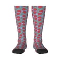 thumbnail image 1 of Fotbe Hand Drawn Strawberry print Women's Men's Novelty Crew Socks Cotton Socks Knee High Socks for Walking,Running,Nurses,Pregnancy, 1 of 8