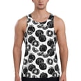 thumbnail image 1 of Fotbe Hand Drawn Tomatoes Pattern Men's Quick Dry Workout Tank Top Gym Muscle Tee Fitness Bodybuilding Sleeveless T Shirt Breathable Workout Shirt-3X-Large, 1 of 9