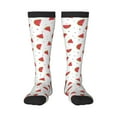 thumbnail image 1 of Fotbe Hand Drawn Watermelon print Women's Men's Novelty Crew Socks Cotton Socks Knee High Socks for Walking,Running,Nurses,Pregnancy, 1 of 9