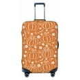 thumbnail image 1 of Fotbe Hand-drawn Pumpkin with Flowers Luggage Cover Protector,Suitcase Protector,Scratch and Dirt Resistant,Fits 18-32 Inch Luggage-Large, 1 of 8