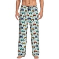 thumbnail image 1 of Fotbe Hand drawn tractors Pattern Men's Pajama Pants,Sleepwear Pants,Pj Bottoms Drawstring And Pockets-Small, 1 of 6