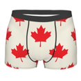 thumbnail image 1 of Fotbe Happy Canada Day Men’s Total Support Pouch Boxer Briefs, X-Temp Cooling, Moisture-Wicking Underwear, Regular, Long-leg and Trunk-XX-Large, 1 of 9