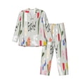 thumbnail image 1 of Fotbe Happy Easter Pattern Long Sleeve Pajama Set for Men,Sleepwear Set,2-piece Loungewear Set,Soft PJs Comfy Nightwear with Pockets-X-Large, 1 of 7