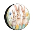 thumbnail image 1 of Fotbe Happy Easter Pattern Spare Tire Cover Thickening Universal Fit for Jeep, Trailer, RV, SUV, Truck, Tough Tire Wheel Soft Cover-15 inch, 1 of 6