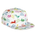 thumbnail image 1 of Fotbe Happy Easter Rabbit Flat Bill Visor Cap Classic Snapback Hat Polyester Foam Trucker Hat Trucker Cap Adjustable Baseball Cap, 1 of 9