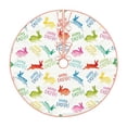 thumbnail image 1 of Fotbe Happy Easter Rabbit Pattern Christmas Tree Skirt, Tree Skirts Plush Christmas Decorations, Christmas Tree Skirts Xmas Decorations Holiday Party Decor-48", 1 of 6