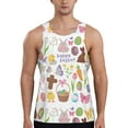 thumbnail image 1 of Fotbe Happy Easter1 Pattern Men's Quick Dry Workout Tank Top Gym Muscle Tee Fitness Bodybuilding Sleeveless T Shirt Breathable Workout Shirt-XX-Large, 1 of 9