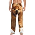 thumbnail image 1 of Fotbe Happy Fluffy Running Dog Men's Pajama Pants,Sleepwear Pants,Pj Bottoms Drawstring And Pockets-Medium, 1 of 7