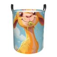 thumbnail image 1 of Fotbe Happy Goat In Meadow Pattern Laundry Basket with Handles, Waterproof Large Laundry Hamper, Wash Bag for Corner Dorm, Rolling Laundry Basket with Handles-Medium, 1 of 6