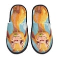 thumbnail image 1 of Fotbe Happy Goat In Meadow Pattern Women's Fuzzy Slippers Plush Slippers Fluffy Winter House Shoes Indoor and Outdoor-Medium, 1 of 8