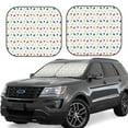 thumbnail image 1 of Fotbe Happy Graduation 2-Piece Car Windshield Sun Shade | Sun Blocker for Car Windshield | Foldable Automotive Interior Accessories for Sun Protection-Large, 1 of 7