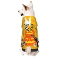 thumbnail image 1 of Fotbe Happy Halloween1 Print Small Dog Sweater Hoodies Pet Grey Hooded Soft Fleece Sweatshirts with Pocket Fall Winter Puppy Cat Sweaters Warm Clothes-X-Small, 1 of 7