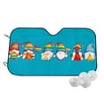 thumbnail image 1 of Fotbe Happy Pride Gnome Car Windshield Sunshade | Sun Visor Protector Front Window Shade, Keeps Out UV Rays, Keeps Your Vehicle Cool-Medium, 1 of 7