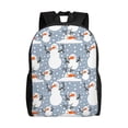 thumbnail image 1 of Fotbe Happy Snowmen Snowfall Travel Laptop Backpack, Business Slim Sturdy Laptops Backpack, Water Resistant College School Computer Bag Gift for Men & Women Fits 15.6 Inch Notebook, 1 of 8