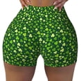 thumbnail image 1 of Fotbe Happy St. Patrick's day Seamless Shorts, Womens Workout Shorts High Waist Stretch Booty Short for Gym/Yoga/Running/Biking-, 1 of 9