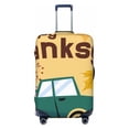 thumbnail image 1 of Fotbe Happy Thanksgiving Day Luggage Cover Protector,Suitcase Protector,Scratch and Dirt Resistant,Fits 18-32 Inch Luggage-Large, 1 of 8