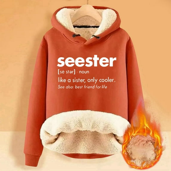Women's Autumn And Winter Print And Velvet Thickened Warm And Comfortable Hoodie Top Women Sweatshirt Dress Hoodies Women Loin Hoodies Womens Sweatshirts Hoodies Oversized Knitted Jacket Women Hoodie