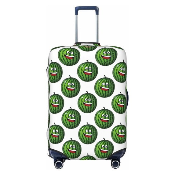 Fotbe Happy Watermelon Luggage Cover Protector,Suitcase Protector,Scratch and Dirt Resistant,Fits 18-32 Inch Luggage-Large