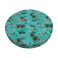 thumbnail image 1 of Fotbe Hawaii Palms Stool Covers Round,Waterproof Round Bar Stool Covers Bar Chair Covers Washable Stool Cushion Slipcover for 12-14 Inch Chair-12 inch, 1 of 7