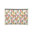 thumbnail image 1 of Fotbe Hawaiian Pineapples And Hibiscus Flowers Reusable Cosmetic Bag Makeup Bag for Women Large Travel Cosmetic Pouch Girls' Make Up Organizer, 1 of 8