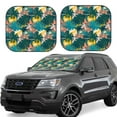 thumbnail image 1 of Fotbe Hawaiian Style 2-Piece Car Windshield Sun Shade | Sun Blocker for Car Windshield | Foldable Automotive Interior Accessories for Sun Protection-Large, 1 of 7