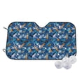 thumbnail image 1 of Fotbe Hawaiian Style Car Windshield Sunshade | Sun Visor Protector Front Window Shade, Keeps Out UV Rays, Keeps Your Vehicle Cool-Small, 1 of 7