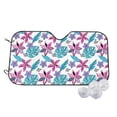 thumbnail image 1 of Fotbe Hawaiian Style Car Windshield Sunshade | Sun Visor Protector Front Window Shade, Keeps Out UV Rays, Keeps Your Vehicle Cool-Small, 1 of 7
