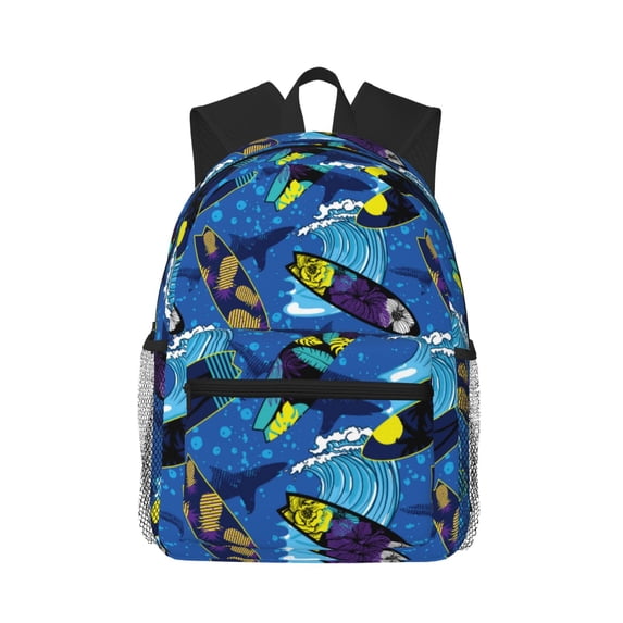 Fotbe Hawaiian Style Lightweight Casual Laptop Backpack for Men and Women, Daily use Waterproof backpack, Backpack for College