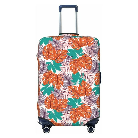 Fotbe Hawaiian Style Luggage Cover Protector,Suitcase Protector,Scratch and Dirt Resistant,Fits 18-32 Inch Luggage-Small