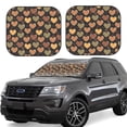 thumbnail image 1 of Fotbe Heart 2-Piece Car Windshield Sun Shade | Sun Blocker for Car Windshield | Foldable Automotive Interior Accessories for Sun Protection-Medium, 1 of 7