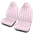 thumbnail image 1 of Fotbe Heart Buffalo Plaid Pattern Automotive Seat Covers for Cars Trucks and SUVs – Car Seat Covers for Front Seats,Protective Seat Covers,Vehicle Seat Covers, Set of 2, 1 of 1