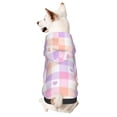 thumbnail image 1 of Fotbe Heart Buffalo Plaid Print Small Dog Sweater Hoodies Pet Grey Hooded Soft Fleece Sweatshirts with Pocket Fall Winter Puppy Cat Sweaters Warm Clothes-X-Large, 1 of 7