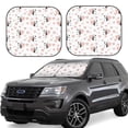 thumbnail image 1 of Fotbe Heart Panda 2-Piece Car Windshield Sun Shade | Sun Blocker for Car Windshield | Foldable Automotive Interior Accessories for Sun Protection-Large, 1 of 7
