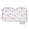 thumbnail image 1 of Fotbe Heart Rabbit Car Windshield Sunshade | Sun Visor Protector Front Window Shade, Keeps Out UV Rays, Keeps Your Vehicle Cool-Medium, 1 of 7
